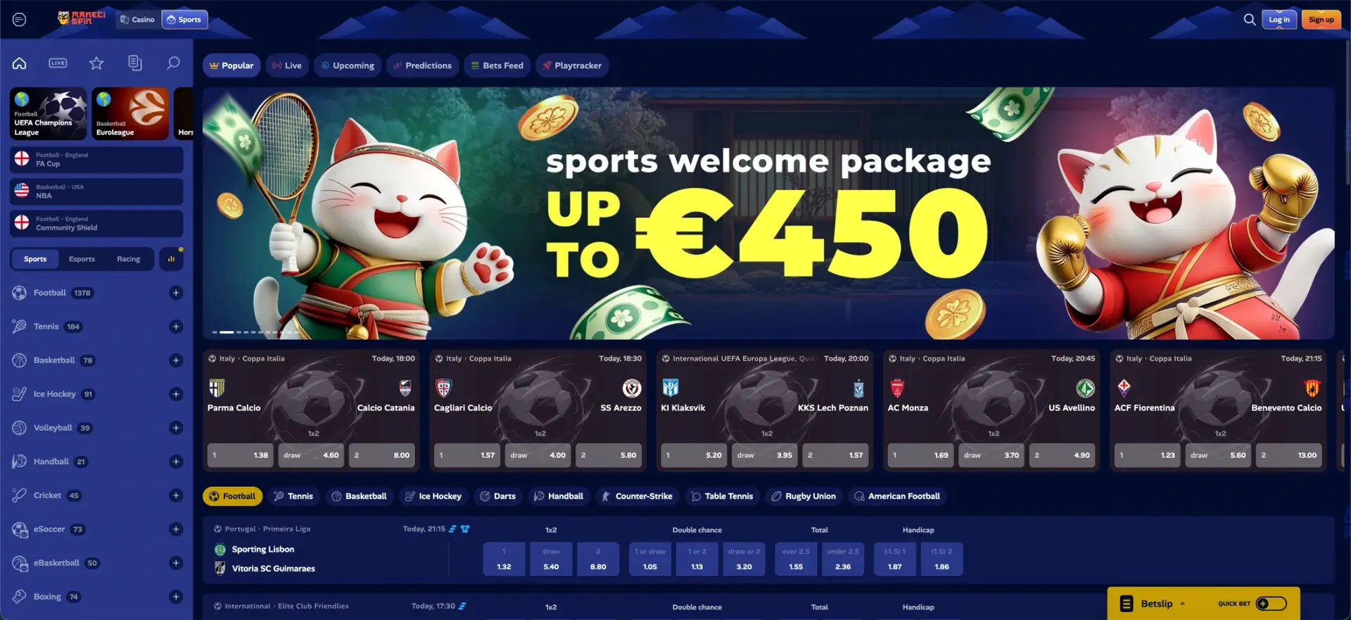 Sportwetten ManekiSpin
